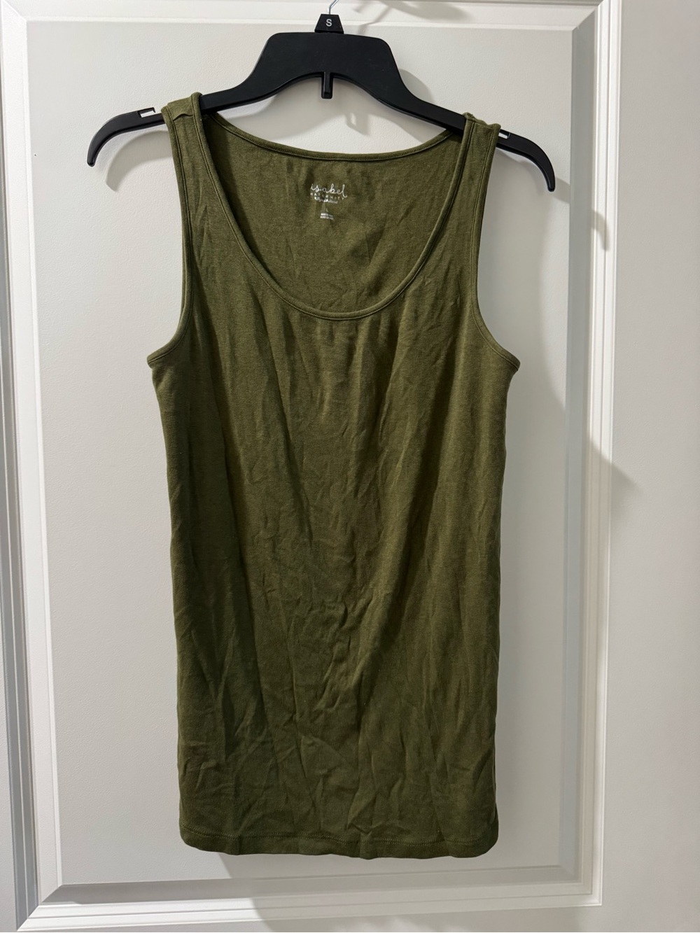 Isabel Maternity by Ingrid & Isabel Olive Scoop Neck Maternity Tank